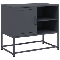 Berkfield Home TV Cabinet Anthracite 68x39x60.5 cm Steel in Charcoal
