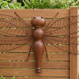 Garden Greatness Intricate Nature Dragonfly Garden Wall Art - thumbnail 2