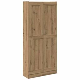 Berkfield Home Highboard Artisan Oak 82.5x30.5x185 cm Engineered Wood in Brown - thumbnail 1