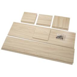 SPETLEK 6-Tier Wooden CD DVD Media Storage in Natural - Size: 0.6m2 - thumbnail 5