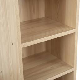 SPETLEK 6-Tier Wooden CD DVD Media Storage in Natural - Size: 0.6m2 - thumbnail 3