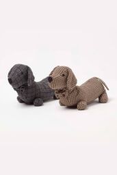 Homescapes Dog Door Stop - Set of 2 - Animal Door Stops in Brown - thumbnail 2