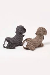 Homescapes Dog Door Stop - Set of 2 - Animal Door Stops in Brown - thumbnail 3