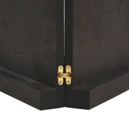 Berkfield Home Table Top Dark Grey 200x50x(2-6) cm Treated Solid Wood Oak - thumbnail 7