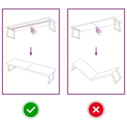 Berkfield Home Table Top Dark Grey 200x50x(2-6) cm Treated Solid Wood Oak - thumbnail 4