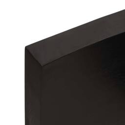 Berkfield Home Table Top Dark Grey 200x50x(2-6) cm Treated Solid Wood Oak - thumbnail 8