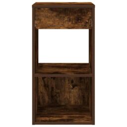 Berkfield Home Bedside Cabinets with Drawer 2 pcs Smoked Oak 35x34x66.5 cm in Brown - thumbnail 4