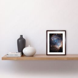 Artery8 Wall Art Print Hubble Space Astronomy Observations Infant Stars Small Magellanic Cloud Galaxy Bright Blue Glowing Star Cluster NGC 602 Nebula - thumbnail 2
