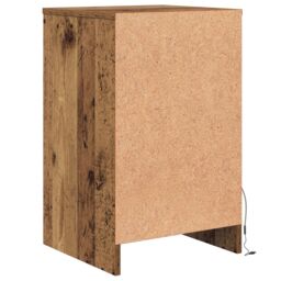Berkfield Home Bedside Cabinet 2 pcs Old wood 38 x 34 x 61 cm Particle board in Brown - thumbnail 8