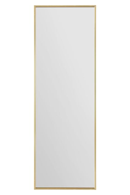 "MirrorOutlet The Artus - Gold Aluminium Edged Wall Mirror 47"" X 16"" (120CM X 40CM) - Size: 1 Pack" - image 1
