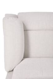 Living and Home Single Chenille Sofa Recliner Armchair in White - thumbnail 7