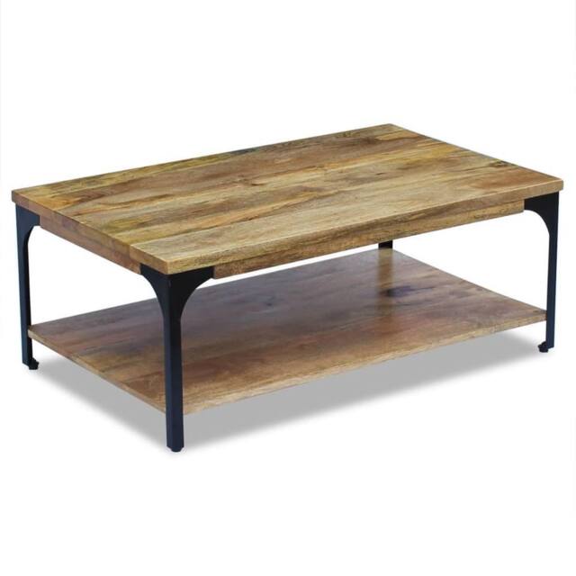 Berkfield Home Decorative Coffee Table Mango Wood 100x60x38 cm in Brown - Size: 100 x 60 x 38 cm - image 1