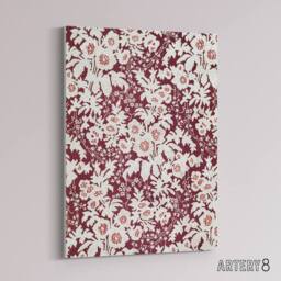 "Artery8 Vintage Silk Flowers Floral Pattern Wyatt Canvas Wall Art Print in Red - Size: W18"" x H24""" - thumbnail 2