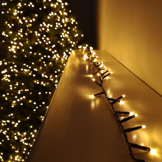 Samuel Alexander 75m 3000 LED TreeBrights Christmas String Lights with Timer in Vintage Gold - image 1
