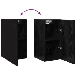 Berkfield Home TV Cabinet 7 pcs Black oak 30.5 x 30 x 60 cm Engineered wood - thumbnail 9