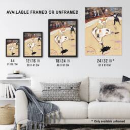 "Artery8 Medrano Circus With a Piglet Vintage Wall Art Print Lautrec in Beige - Size: W12"" x H16""" - thumbnail 3
