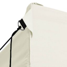 Berkfield Home Professional Folding Party Tent with 4 Sidewalls 3x4 m Steel Cream in Beige - thumbnail 5