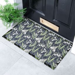 Artsy Mats Lily of Valley x Celia Battaini Doormat (70 x 40cm) in White - Size: 40 cm x 70 cm - thumbnail 1