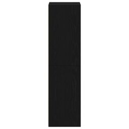 Berkfield Home Bookcase Black Oak 36x30x114 cm Engineered Wood - Size: 36 x 30 x 114 cm - thumbnail 6