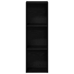 Berkfield Home Bookcase Black Oak 36x30x114 cm Engineered Wood - Size: 36 x 30 x 114 cm - thumbnail 5