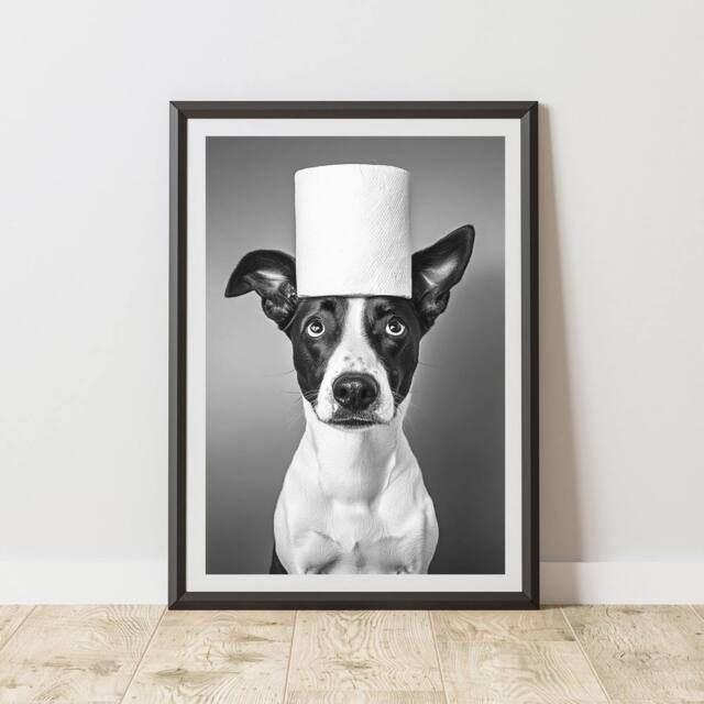 60 SECOND MAKEOVER Dog Toilet Roll Animal Print - Size: A4 - image 1