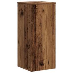 Berkfield Home Plant Stands 2 pcs Old Wood 30x30x70 cm Engineered wood in Brown - Size: 30 x 30 x 70 cm - thumbnail 4