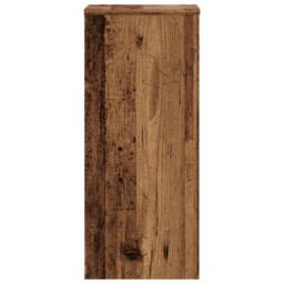 Berkfield Home Plant Stands 2 pcs Old Wood 30x30x70 cm Engineered wood in Brown - Size: 30 x 30 x 70 cm - thumbnail 5