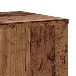 Berkfield Home Plant Stands 2 pcs Old Wood 30x30x70 cm Engineered wood in Brown - Size: 30 x 30 x 70 cm - thumbnail 8