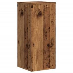 Berkfield Home Plant Stands 2 pcs Old Wood 30x30x70 cm Engineered wood in Brown - Size: 30 x 30 x 70 cm - thumbnail 7