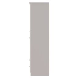 Ready Assembled 2 U Stratford Triple 2 Drawer Mirrored Wardrobe (Ready Assembled) in Taupe - thumbnail 2