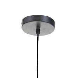 Orsina Rattan Overlapping Pendant Lamp, Rattan Pendant Light in Black - thumbnail 4