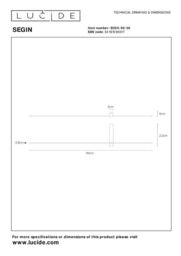 Lucide 'SEGIN' Non Dimmable Stylish Mountable Indoor Decor LED Wall Light in Black - thumbnail 6