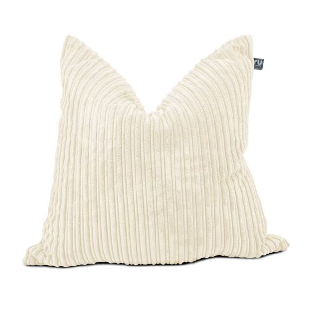 rucomfy Beanbags rucomfy Jumbo Cord Bean Bag Floor Cushion - Indoor Versatile Seat in Ivory - image 1