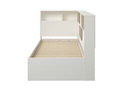 Noomi Jorgi Corner Storage Bed in White - Size: EU Single - thumbnail 4