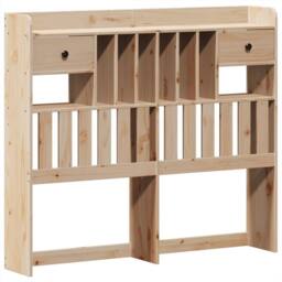 Berkfield Home Beautiful Bed Frame without Mattress 135x190 cm Double Solid Wood Pine in Light Brown - thumbnail 8