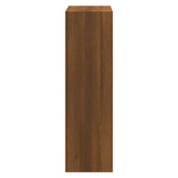 Berkfield Home Shoe Cabinet Brown Oak 63x24x81 cm Engineered Wood - Size: 63 x 24 x 81 cm - thumbnail 5