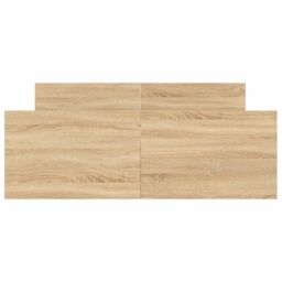 Berkfield Home Bed Frame with Headboard & Footboard Sonoma Oak 120x190 cm Small Double in Brown - thumbnail 4