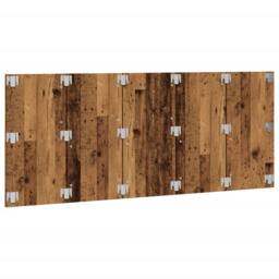 Berkfield Home Bed Headboard Old Wood 200x1.5x80 cm Engineered Wood in Brown - thumbnail 4