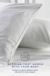 Snuggledown 2 Pack Hotel Medium Support Back Sleeper Pillow in White - thumbnail 3