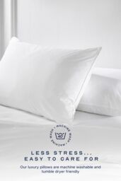 Snuggledown 2 Pack Hotel Medium Support Back Sleeper Pillow in White - thumbnail 7