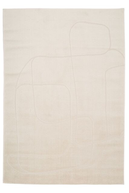 Kukoon Cream Beige Minimalist Design Plush Pile Area Rug in Light Beige - Size: 80 cm x 150 cm - image 1