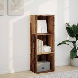 Berkfield Home Bookcase Old Wood 40x30x114 cm Engineered Wood in Brown - Size: 40 x 30 x 114 cm - thumbnail 3