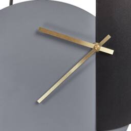 Wyld and Coco Clocks Wall Clock - Minimalist Grey Black Gold Pendulum 32 x 60 cm - thumbnail 5