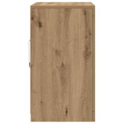 Berkfield Home Side Cabinets with LED Lights 2 pcs Artisan Oak 41x37x67 cm in Brown - Size: 41 x 37 x 67 cm - thumbnail 8