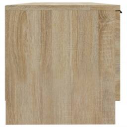 Berkfield Home TV Cabinet Sonoma Oak 102x35x36.5 cm Engineered Wood in Brown - thumbnail 5