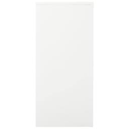 Berkfield Home Sliding Door Cabinet White 90x40x90 cm Steel - Size: 90 x 40 x 90 cm - thumbnail 3