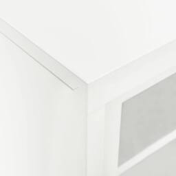 Berkfield Home Sliding Door Cabinet White 90x40x90 cm Steel - Size: 90 x 40 x 90 cm - thumbnail 6