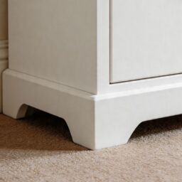 Home Source 5 Drawer Chest Tallboy Wooden Bedroom Storage Fully Assembled in White - thumbnail 6