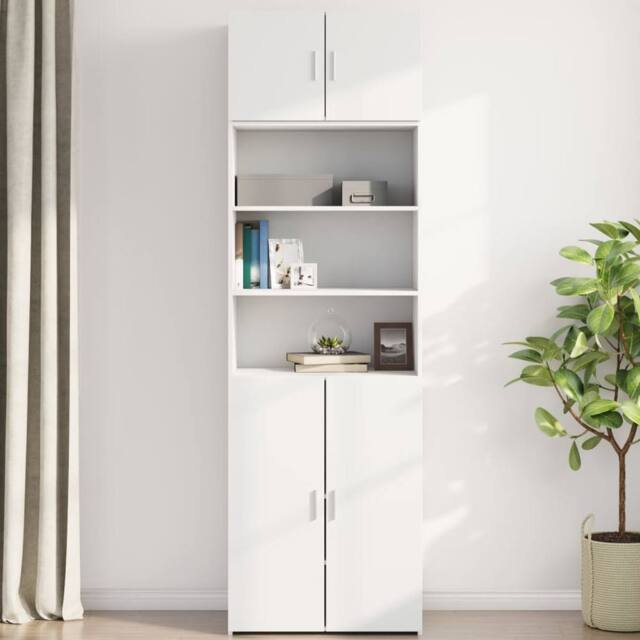 Berkfield Home Wall Cabinet White 70x42.5x40 cm Engineered Wood - image 1