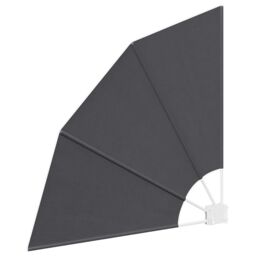 Berkfield Home Balcony Privacy Screen Folding Manual Black 115 x 115 cm Fabric - thumbnail 4